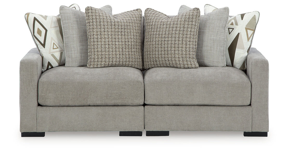 Aslan Court 2-Piece Loveseat Sectional