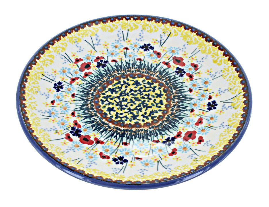 Blue Rose Polish Pottery Susanna Dessert Plate