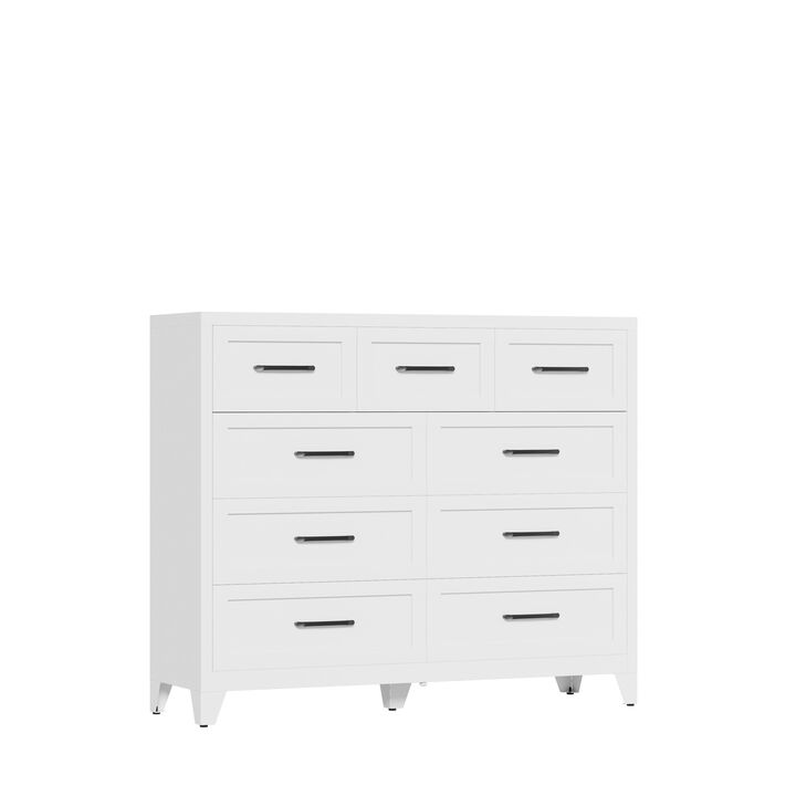 Kankes  9-Drawer Metal Dresser