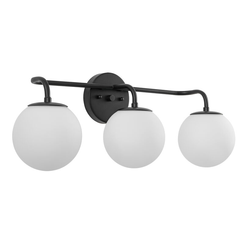 Louis Parisian Globe Metal/Frosted Glass Modern Contemporary LED Vanity Light