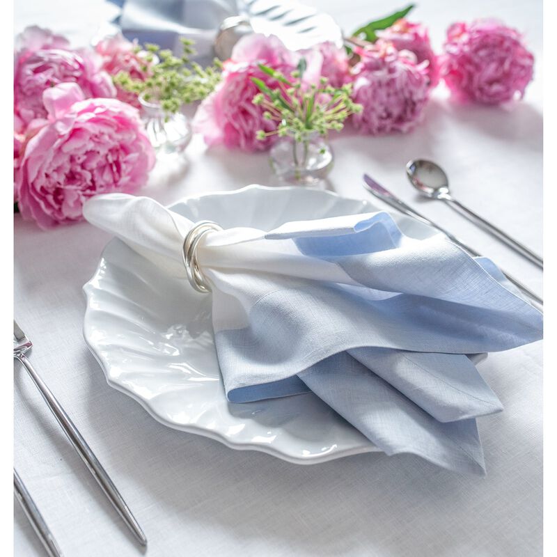 Solino Home 100% Pure Linen Dinner Napkins 20 x 20 Inch Set of 4 - Contempo