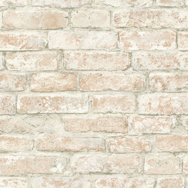 Arlington Rust Brick Wallpaper (Set of 2)