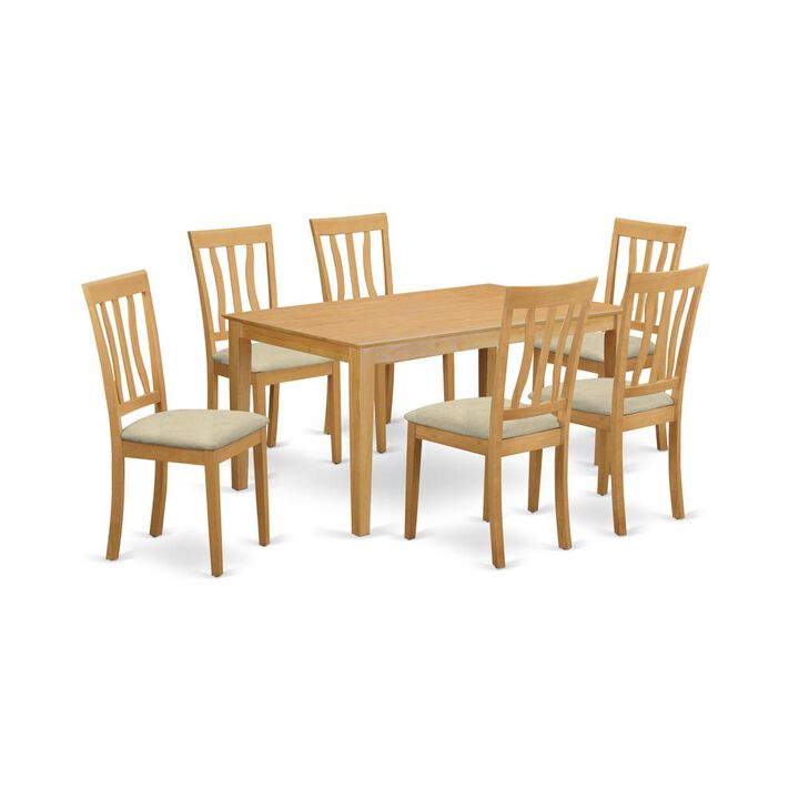 7 PC Dining room set - Small Kitchen Table and 6 Kitchen Dining Chairs