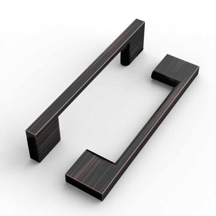 FILTA 10 Pack 3.75 Inch(96mm) Hole Centers Oil Rubbed Bronze Cabinet Pulls,Stylish Kitchen Cabinet Handles Zinc Alloy Cabinet Ha