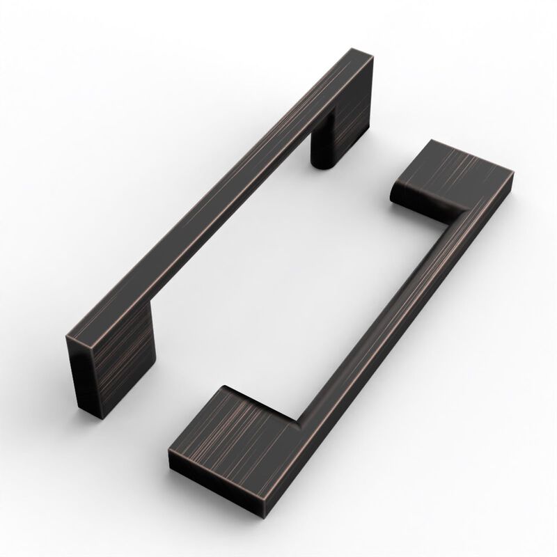 FILTA 10 Pack 3.75 Inch(96mm) Hole Centers Oil Rubbed Bronze Cabinet Pulls,Stylish Kitchen Cabinet Handles Zinc Alloy Cabinet Ha