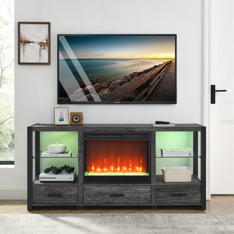 Streamdale 23'' Electric Fireplace Insert with Timer & Remote image number 7