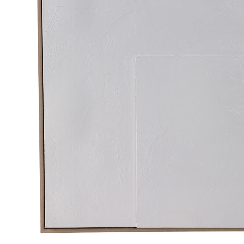 36x48 Geometric 3-dimensional Wall Art, White image number 3