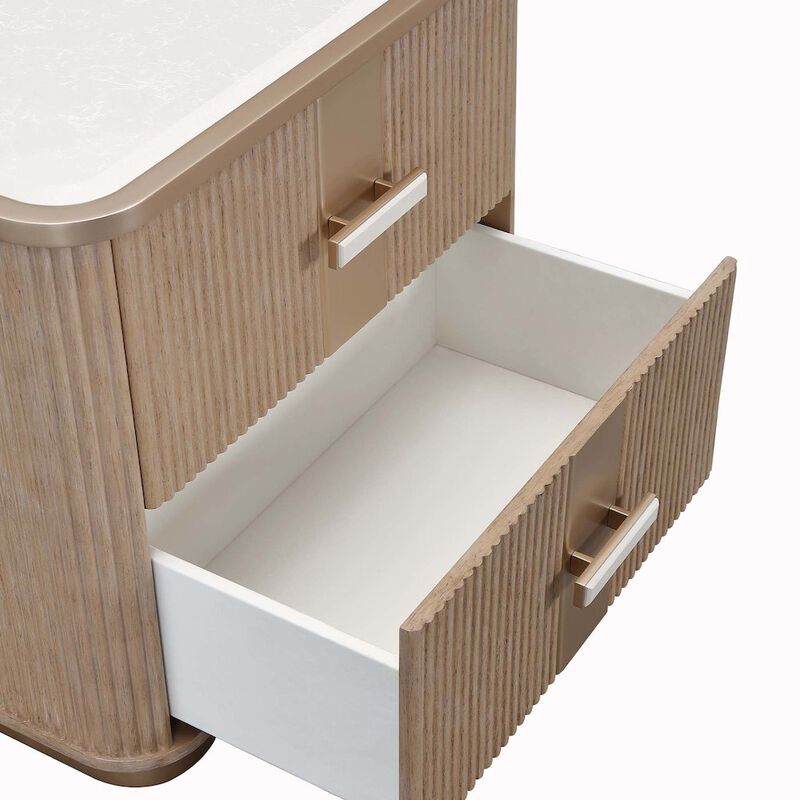 West Kensington 2-Drawer Nightstand - Sea Salt Caramel image number 6