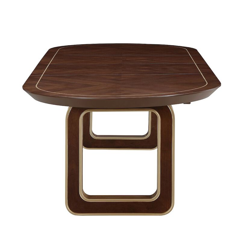 Michael Amini Houston Oval Dining Table - Walnut