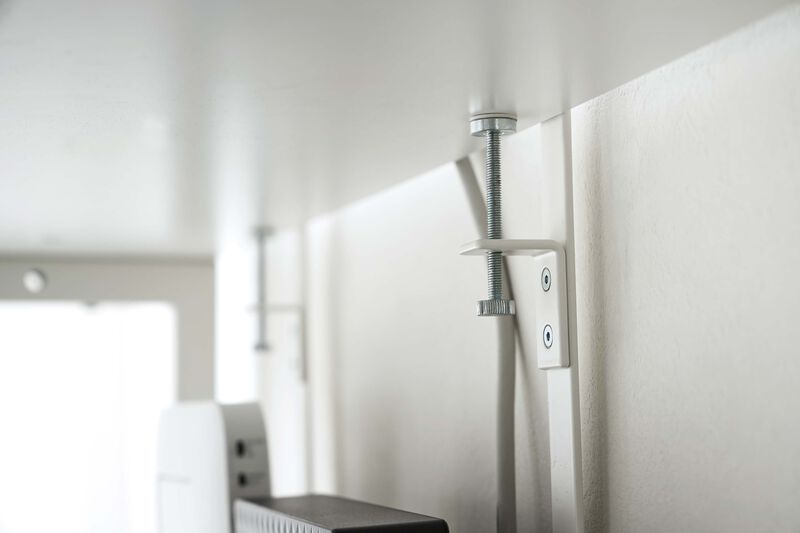 Under-Desk Cable & Router Storage Rack