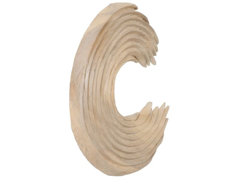 Swoop Bleached Wood Large Wall Art image number 1