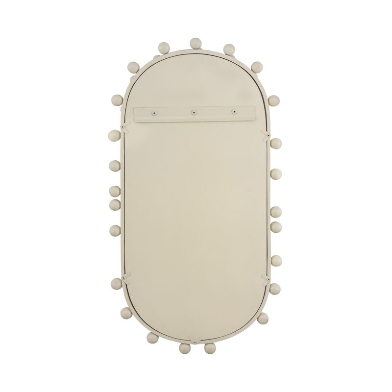 Casafoyer Bubbles Ivory Oval Wall Mirror image number 3