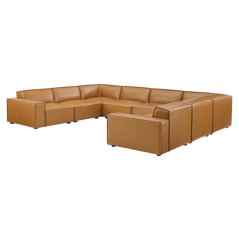 Restore 8-Piece Vegan Leather Sectional Sofa image number 0