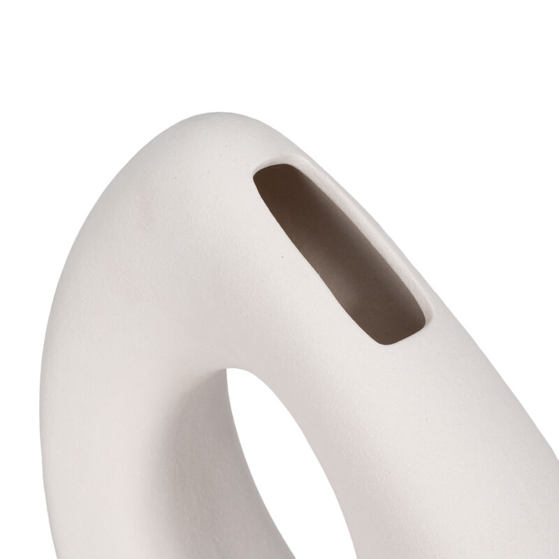 11" Lopsided Open Cut Out Vase image number 4
