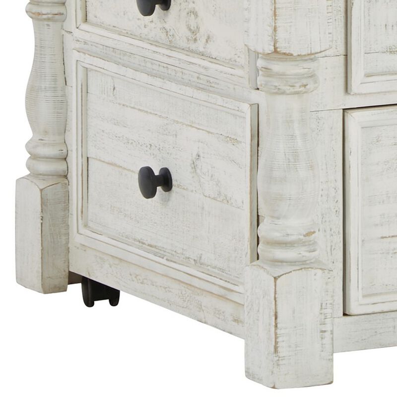 46 Inch Rectangular Lift Top Coffee Table, Faux Drawer Front, White, Brown image number 3