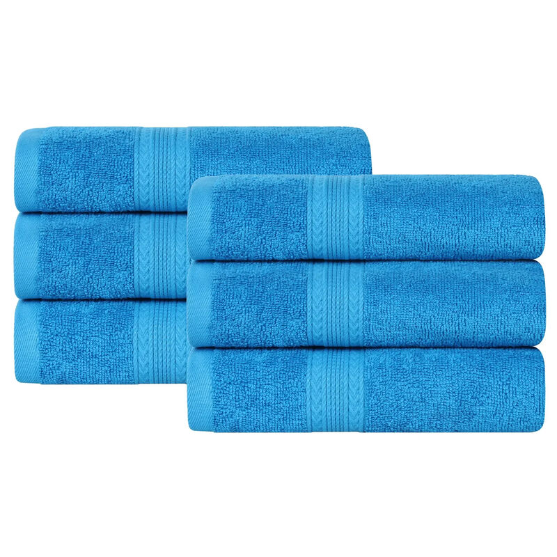 6-Piece Cotton Hand Towel Set for Bathroom and Guest Use image number 0