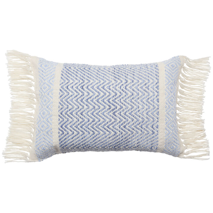 Liri Dusty Blue 16"X24" Polyester Pillow