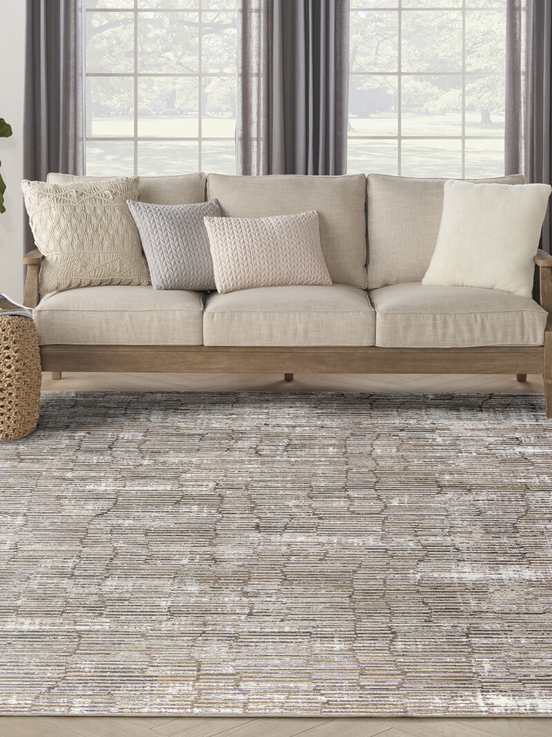 Sustainable Trends SUT06 Ivory/Mocha 9' x 12' Rug