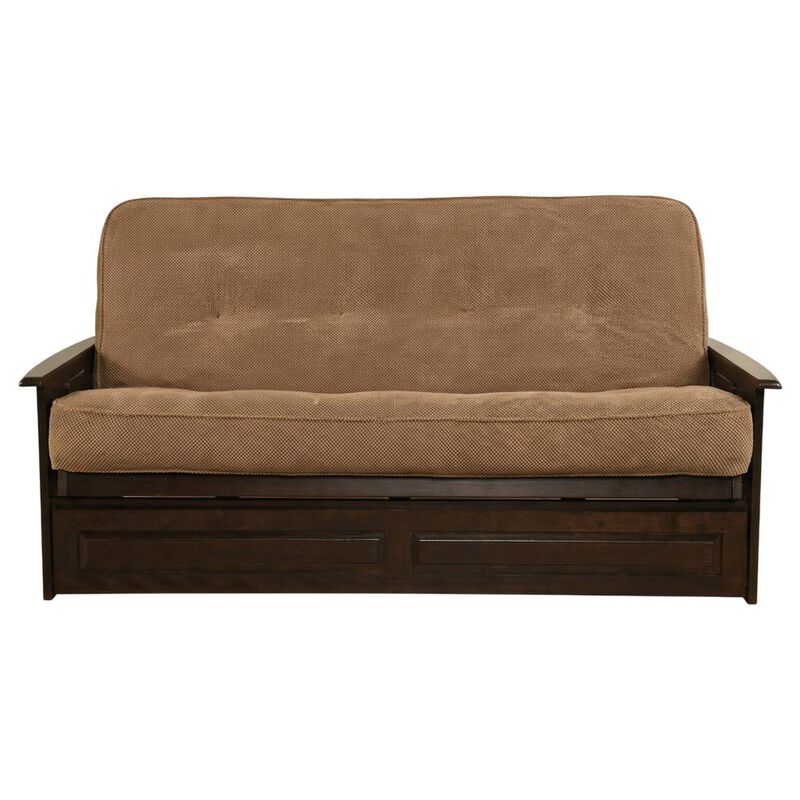 Phoenix Frame-Espresso Finish-Marmont Mocha Mattress-Storage Drawers image number 0