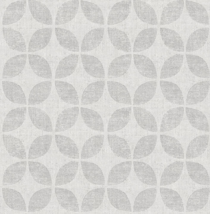 Polaris Silver Geometric Wallpaper (Set of 2)