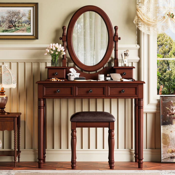 Vokwop Adjustable Angle Mirror Vanity Desk