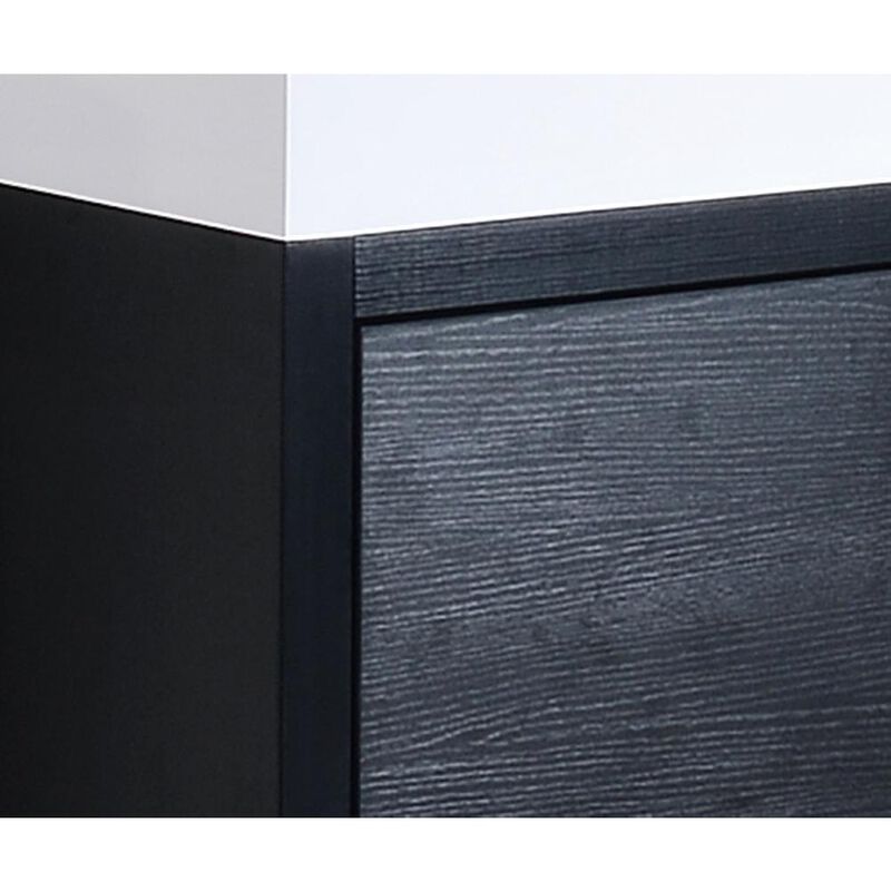 Kubebath Bliss 48 Black Free Standing Modern Bathroom Vanity