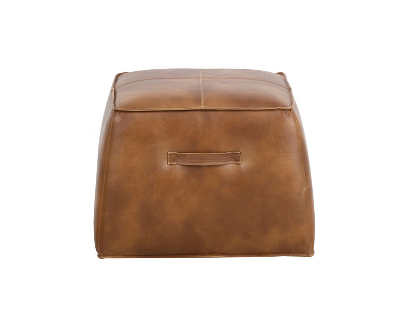Yorick Tobacco Tan Ottoman image number 2