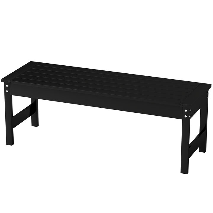 Hivvago 47 Inch Outdoor Backless Garden Bench