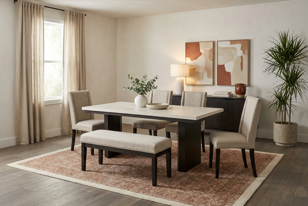 Nolan 6-Piece Trestle Dining Set