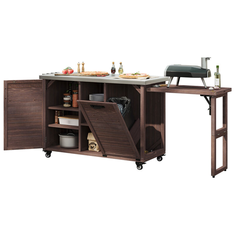 Large Outdoor Kitchen Island image number 5