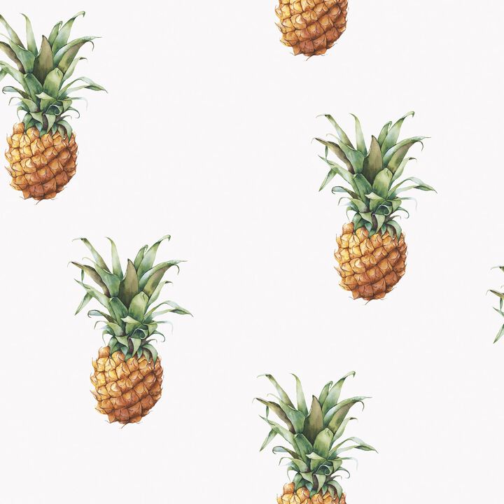 Just Kitchens Pineapples Yellow Wallpaper G45452
