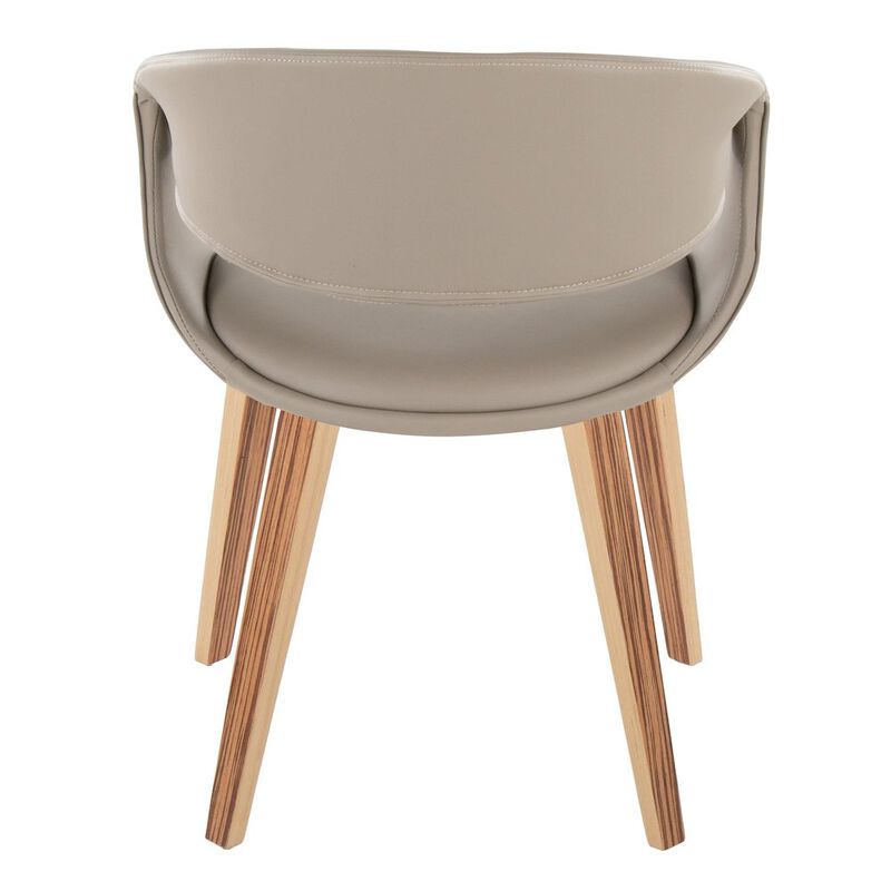 LumiSource Curvo Upholstered Chair - Set of 2