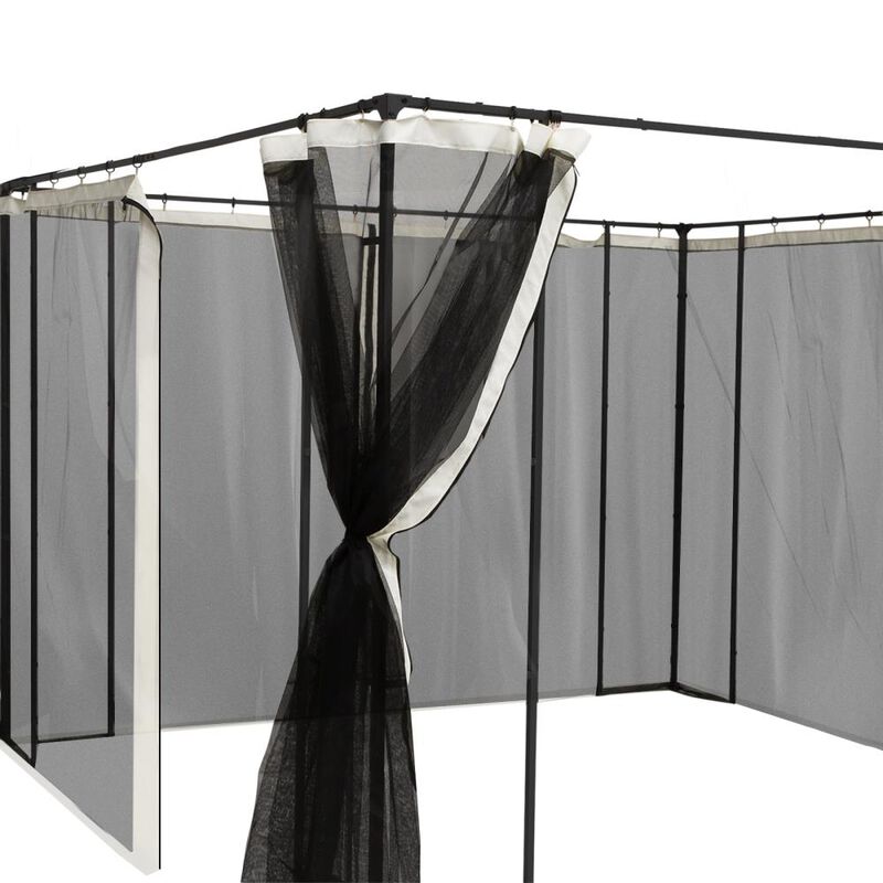 Hivvago 10x10 Canopy Tent Mesh Sidewall with Zipper image number 5