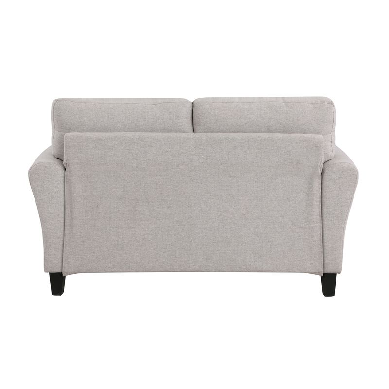 Streamdale Transitional Sand Fabric Loveseat with Attached Cushion image number 8