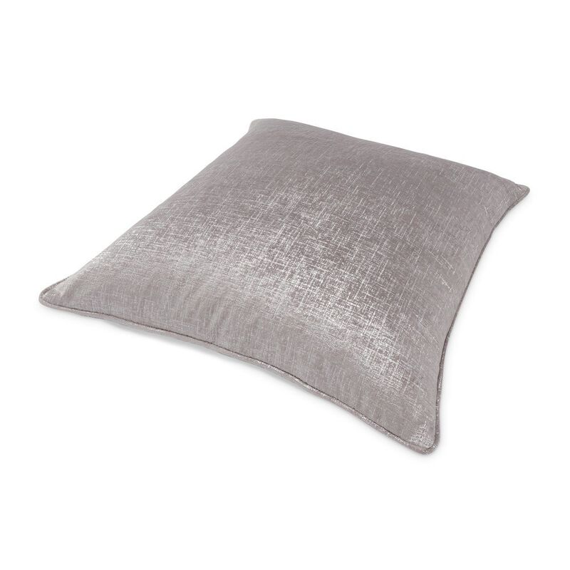 Michael Amini GLAMtastic Alderon 20 Velvet Accent Pillow, Set of 2 - Pewter