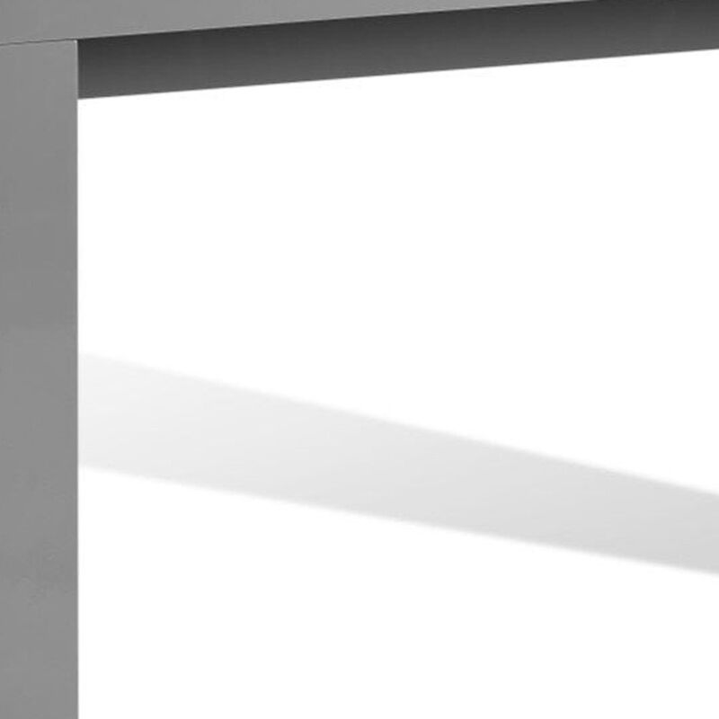 HomeRoots 47" Gray Wood Block Console Table image number 3