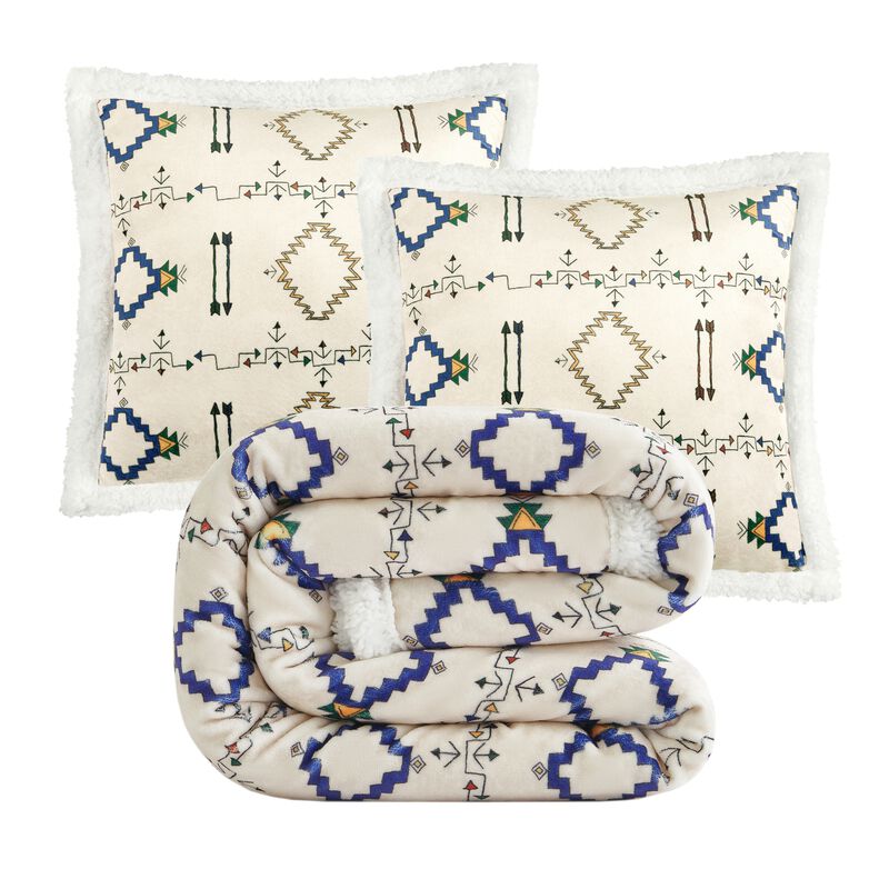 Arrow Campfire Sherpa 3-Piece Throw Set image number 0