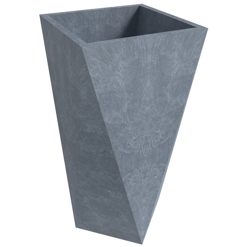 LeisureMod Aloe Series Fiberstone and MgO Clay 24" Planter