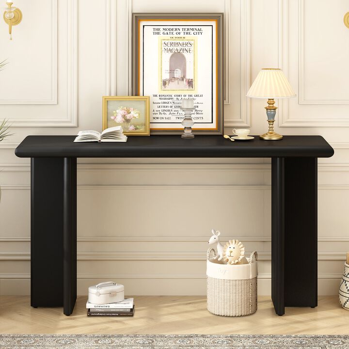 Modern Entryway Table with L-Shaped Legs, Suitable for Entryway, Hallway, Living Room, Foyer, Corridor