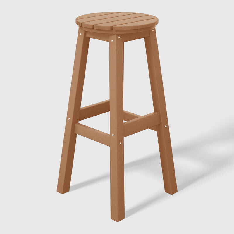 WestinTrends 29" HDPE Outdoor Patio Round Bar Stool
