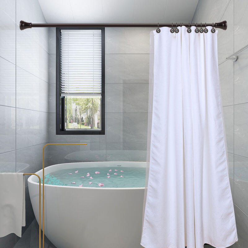 Rust-Resistant Metal Double Shower Curtain Hooks with Large Center Crystal, Set of 12 image number 7