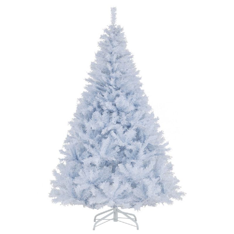 Pre-Lit Hinged Xmas Tree, Artificial Christmas Tree with 11 Light Modes image number 0
