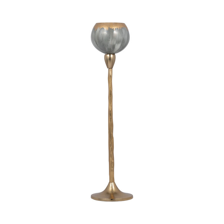 Wickhom Gray Tealight Holder