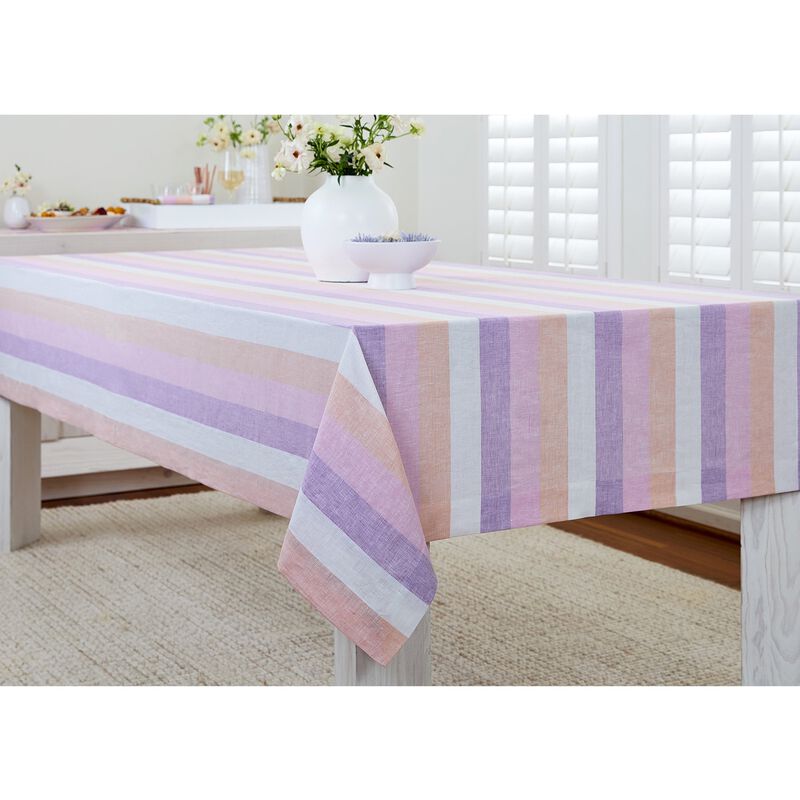 Christmas Linen Tablecloth - Gelato Stripe, Solino Home