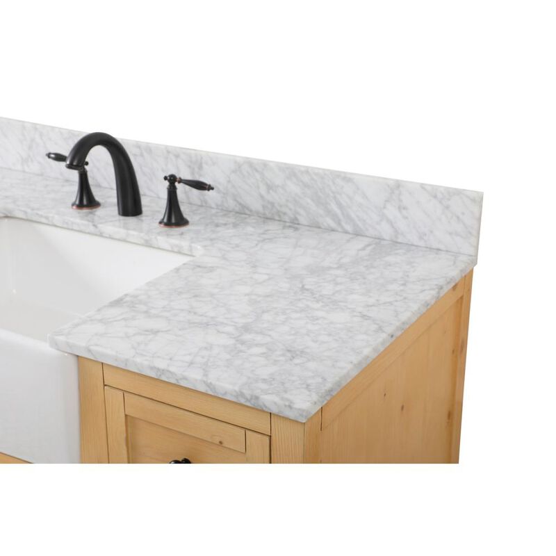 Elegant Kitchen and Bath 48 inch Single bathroom vanity in natural wood