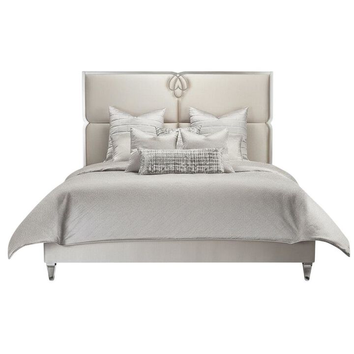 Michael Amini Casey 9-Piece Queen Comforter Set - Platinum