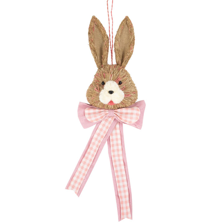 Easter Bunny with Bow Hanging Wall Decoration - 21"