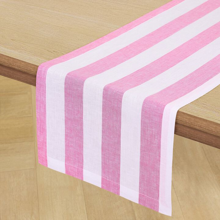 Linen Table Runner - Cabana Stripe