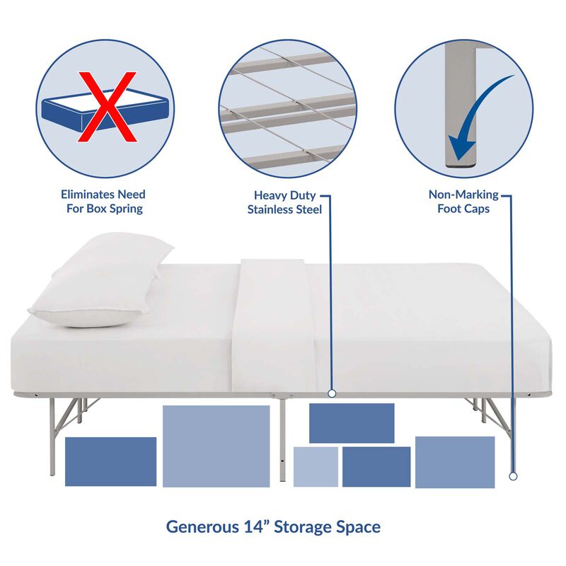 Modway - Horizon Queen Stainless Steel Bed Frame image number 7