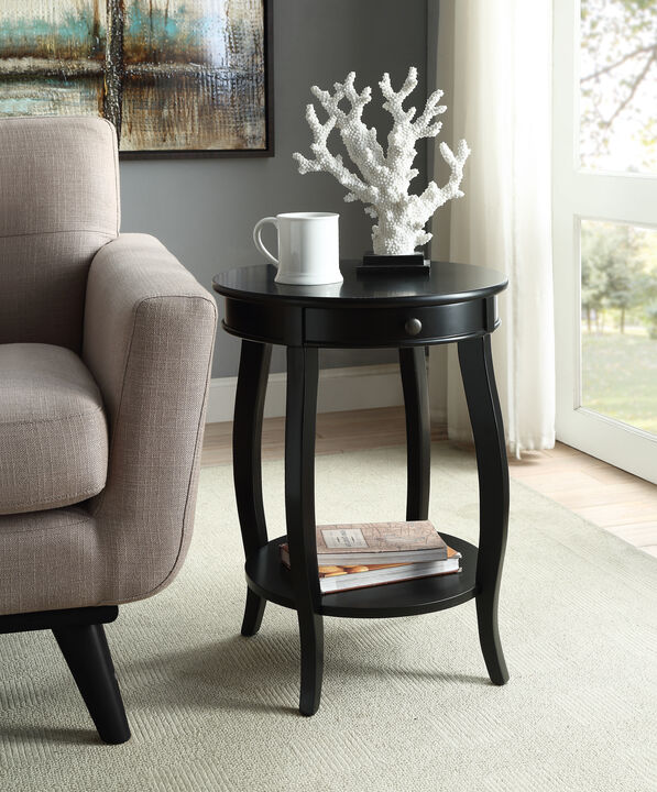ACME Alysa Accent Table, Black